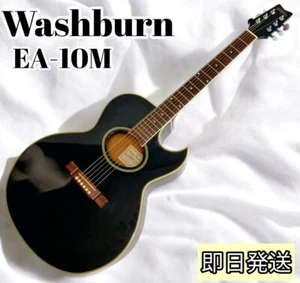 Guitarra eléctrica acústica Washburn EA-10M funciona bien usada buen estado de JP - Imagen 1 de 10