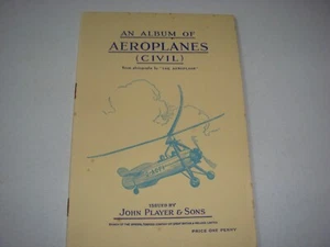 PLANES RARE AEROPLANES CIVIL EMPTY ALBUM UNUSED BY PLAYERS VG - Picture 1 of 3