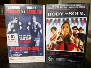 2 Boxing ex-rental VHS video tapes - Body and Soul & Play it to the Bone. Action - Bild 1 von 6