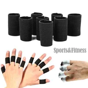 10 Stück Sport Finger Ärmel Arthritis Unterstützung Schutz für Basketball Volleyball - Bild 1 von 8