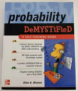 Probability Demystified A Self-Teaching Guide Allan Bluman Mathematics - Imagen 1 de 10