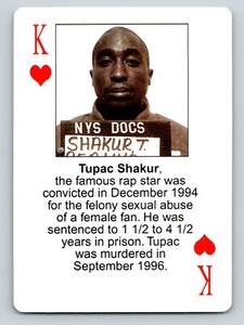 2003 Starz Behind Barz 2PAC TUPAC SHAKUR Mug Shot PLAYING RC Rookie Card RARE