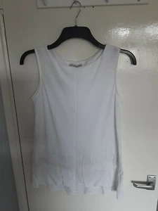 F&F size 12 cream sleeveless top Summer Beach Vibes - Picture 1 of 4
