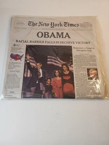 Obama Win November 5, 2008 Election New York Times Late Edition Mint Sealed - Picture 1 of 2