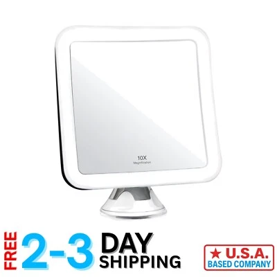 10X Lighted Magnifying Makeup Mirror - Daylight LED Luxurious Travel Companion - Image 1 of 4