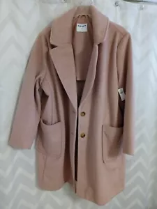 Old navy oversized soft- brushed overcoat for woman size 2X pink paradigm - Picture 1 of 2