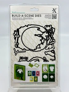 New! Xcut BUILD-A-SCENE SHADOW BOX DIE SET - COUNTRYSIDE - Picture 1 of 1