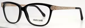 ROBERTO CAVALLI Polaris 934 005 Black Womens Full Rim Eyeglasses 53-15-135 B:41 - Picture 1 of 15