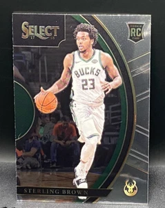 STERLING BROWN 2017-18 PANINI SELECT BASE ROOKIE RC #42 BUCKS - Picture 1 of 2