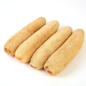 4Pcs Luffa Schwamm Natürliche Luffa Gurke Körperpflege Schwamm Küche Scrubber - Picture 1 of 8