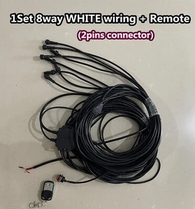 Parts: JHB 8Way controller wiring Switch Remote for White Wheel Strip Rock Light - Picture 1 of 1