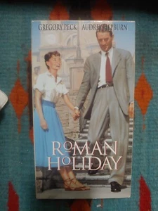 Vintage Roman Holiday (VHS, 1953) Gregory Peck, Audrey Hepburn - Imagen 1 de 3