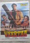 Vintage Bollywood Plakat filmowy Veertaa lata 90. Sunny Deol Indyjski hindi Arkusz filmowy
