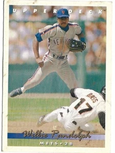 1992 Upper Deck Willie Randolph Baseball Card #419 New York Mets - Picture 1 of 2