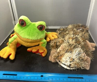 Ganz Webkins Zoo Buddies 2-Leopard Lizard,Tree Frog Stuffed Animal Plush-No Code - Image 1 of 4