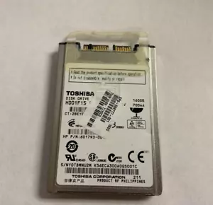 TOSHIBA 160GB MK1633GSG Hard Disk Drive HDD 1.8" 16MB 5400RPM micro-SATA - Picture 1 of 2