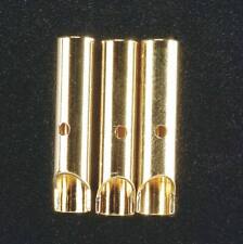 Great Planes Gold Plate Bullet Connector Female 4mm (3) GPMM3115
