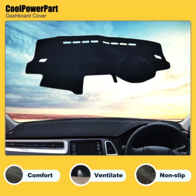 Black Dash Mat Non-Slip For Volkswagen VW Polo 6R Series 2010-2017 DASHMAT Cover - image 1 of 4