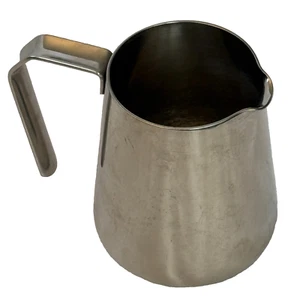 INOX 18-10 STAINLESS STEEL PITCHER 20oz ITALY MILK FROTHING COFFEE BARISTA JUG - Picture 1 of 11