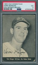 1955 Old Homestead Des Moines Bruins Vern Morgan PSA VG 3 *3048