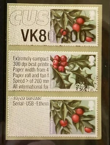 WINTER GREENERY Ma14 1st CUSTOM TEST STRIP TYPE 2 OUTLINED + QR CODE NCR POST GO - Picture 1 of 1