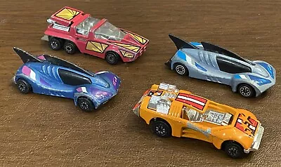Vintage 1980s Kenner Fast 111s Shark Shifter/Saturn Seeker/Shooting Star Car Lot - Image 1 of 4