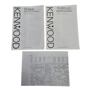 Kenwood TS-850S Instruction manual + External Control Manual + Schematics - Picture 1 of 2