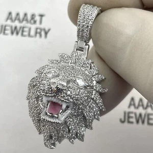 925 massiv Sterling Silber Zirkonia LÖWE Anhänger - Bild 1 von 4