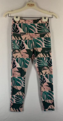 Nike Dri Women's Size XS Botanical Print Fast Crop Leggings CJ2162-654 Tight Fit - Image 1 of 4