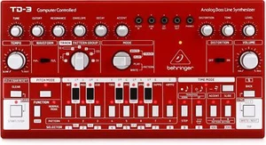 Behringer TD-3-RD Analog Bass Line Synthesizer - Red - Zdjęcie 1 z 2