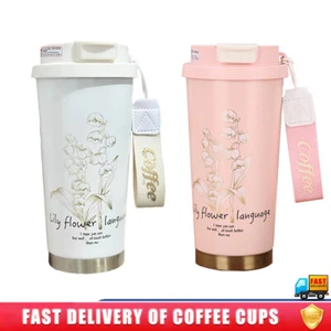 501-600ml Isolierbecher Kaffeebecher Thermobecher Coffee to Go Becher Edelstahl - Bild 1 von 11