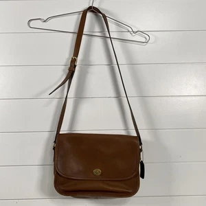Coach Umhängetasche Damen braun Leder Klappe Schulter Messenger Saddle 9790 - Bild 1 von 20