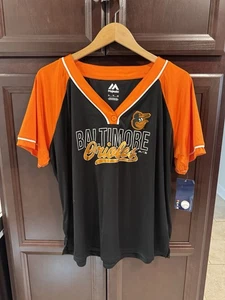 Majestic Baltimore Orioles MLB Baseball Trikot, Damen XL, Neu mit Etikett - Bild 1 von 5