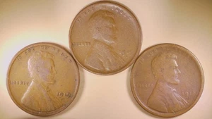 1919 - Pièces de monnaie P, D, S Lincoln Cent (3) - Photo 1/5