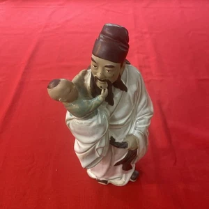 Estatua/cerámica china de padre e hijo - Imagen 1 de 12