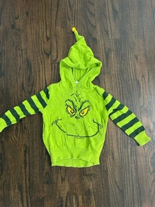 Dr. Seuss Grinch Weihnachtspullover Kleinkind 3T grün Urlaub Pullover Hoodie - Bild 1 von 4