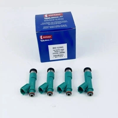 4pcs DENSO Fuel Injectors 23250-28080 for 04-15 Toyota Matrix Highlander RAV4 Foto 1 de 4
