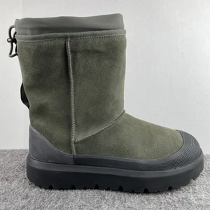 UGG Classic Short Weather Hybrid Suede Boot Green/Black 1143992 Mens Size 12 New - Picture 1 of 7