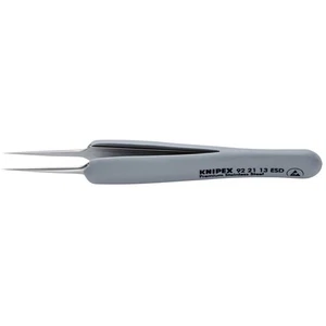KNIPEX Präzisionspinzette mit Gummigriffen Spitzenbreite 112 mm 92 21 13 ESD - Bild 1 von 5
