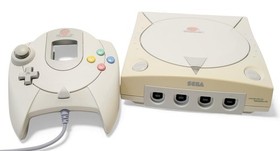 SEGA DREAMCAST HKT-3020 WHITE 2000 NTSC-U VIDEO GAME CONSOLE w/ CONTROLLER