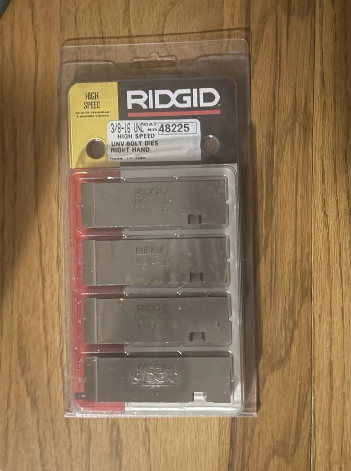 Ridgid 48225 3/8" High Speed Bolt Dies for Universal Die Heads - Image 1 of 1