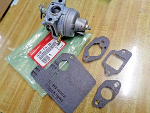 16100-Z1A-802 GENUINE HONDA GC, GCV190 PUSH PULL CHOKE CARBURETOR WITH GASKETS - Picture 1 of 7