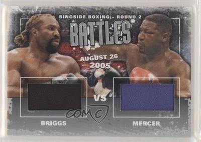 2011 Ringside Boxing Round 2 Battles Silver Shannon Briggs Ray Mercer #B-09 - Image 1 of 2