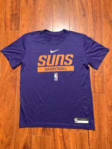 Nike Dri Fit Phoenix Suns Basketball NBA Authentics T Shirt Size M Purple 27x20 - Picture 1 of 7