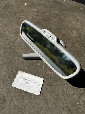 Audi B8 B8.5 A4 A5 A6 Q5 Q7 OEM 8t0857511AC EP5 GRAY REAR VIEW MIRROR USED - Image 1 of 4