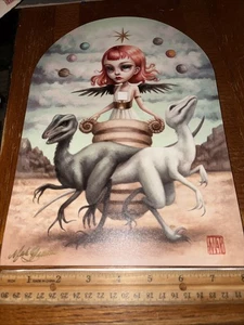 Le char / signé Mab Graves édition limitée pop surréalisme fille éthérée - Photo 1/3