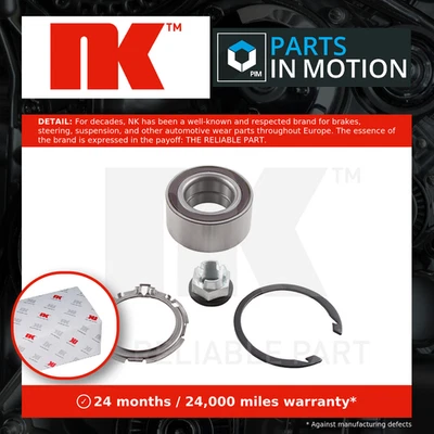 Kit de cojinete de rueda para RENAULT GRAND SCENIC Mk2 2.0D delantero 05 a 08 calidad NK Foto 1 de 4