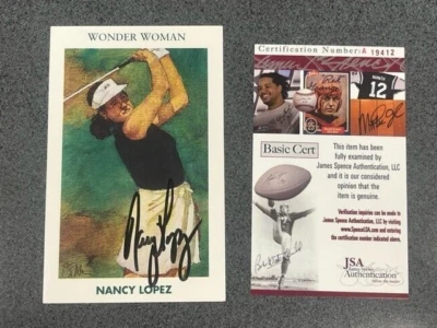 Nancy Lopez Signed Todd Mueller Card LPGA  Autographed  - JSA Authentication - Image 1 of 3