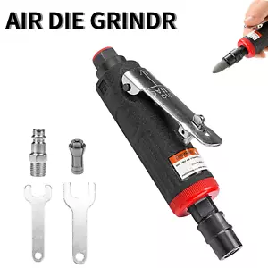 Straight Air Die Grinder + Mounted Stones 3mm 6mm Collet Pneumatic Grinding Tool - Picture 1 of 8