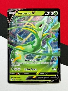 Serperior V 007/195 Silver Tempest Pokémon PACK FRESH - Picture 1 of 2